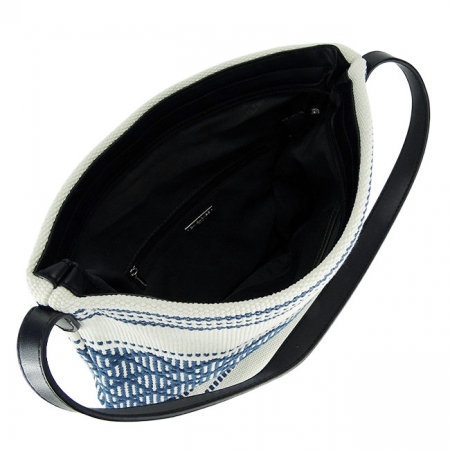 Geanta alba cu model traditional albastru 6957-1 15 [6]