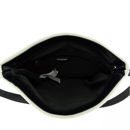 Geanta alba cu model traditional negru 6957-1 15 [6]