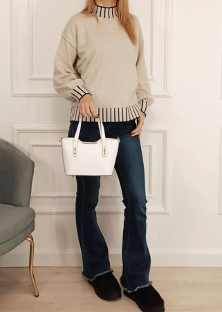 Geanta alba din piele naturala 8904 131 [1]