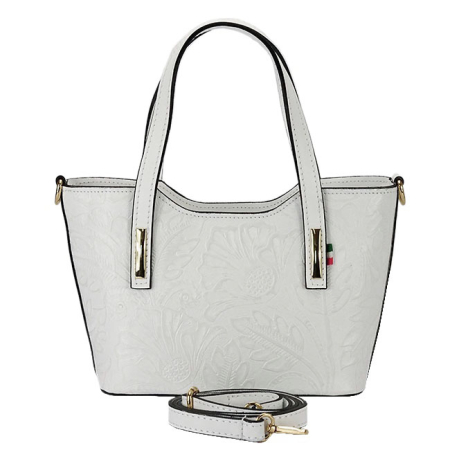 Geanta alba din piele naturala 8904 131 [5]