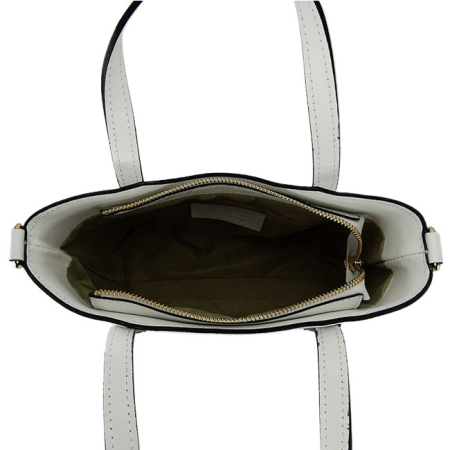 Geanta alba din piele naturala 8904 131 [7]