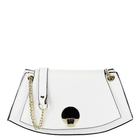 Accesorii - Geanta alb eleganta din piele naturala 1488 122