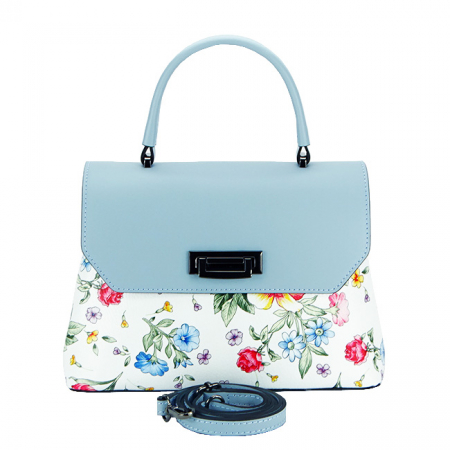 Geanta albastra cu imprimeu floral 8959 124 [2]