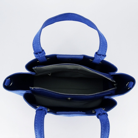 Geanta albastra din velur DIANA&CO DHJ929-2 M13 [8]