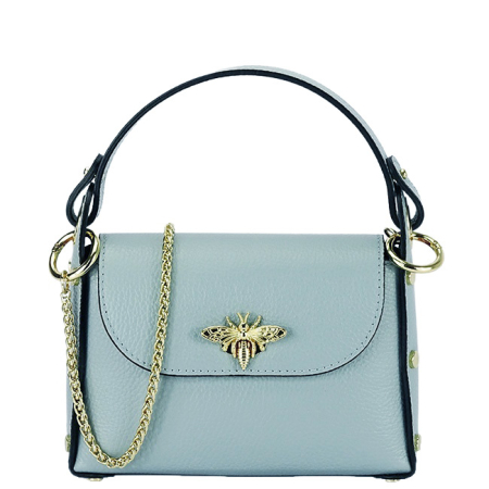 Clutch - Geanta albastru deschis din piele naturala 1602 122