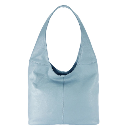 Noutati - Geanta albastru deschis din piele naturala 8924 127