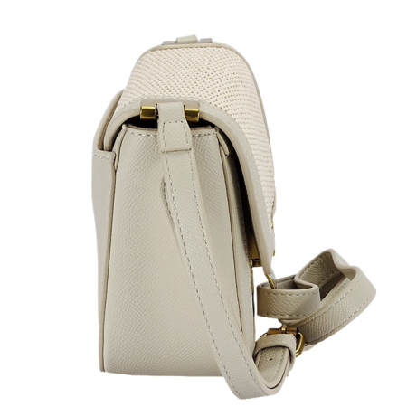 Geanta bej crossbody cu model impletit CM7497 15 [3]