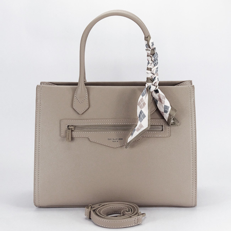 Geanta bej David Jones Paris cu esarfa  CM7642-1 11 [5]