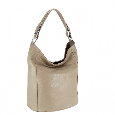 Accesorii - Geanta bej de talie mare din piele naturala 8920 123