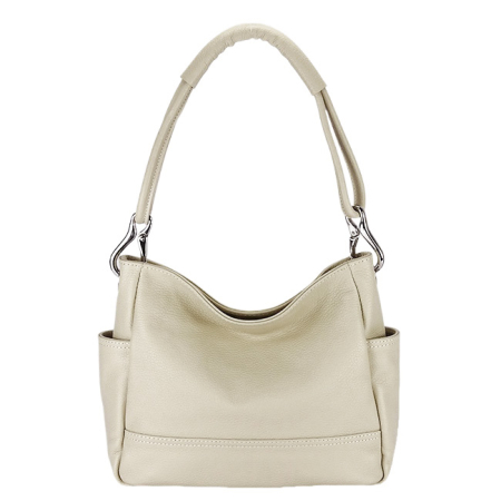 Posete - Geanta bej din piele naturala 2047 123