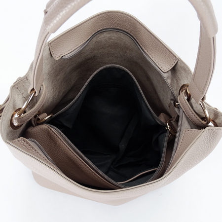 Geanta bej taupe Flora&CO Paris cu borseta detasabila F6966 M11 [8]