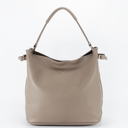 Noutati - Geanta bej taupe Flora&CO Paris cu borseta detasabila F6966 M11
