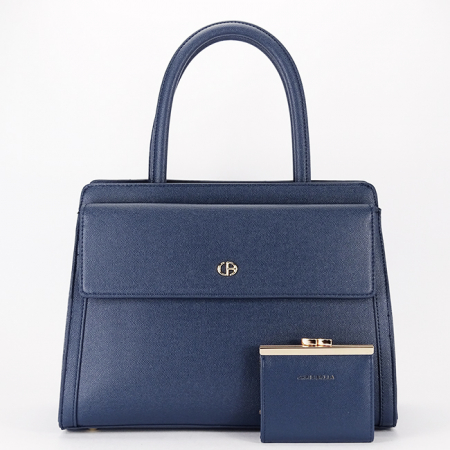 Posete - Geanta bleumarin Premium cu portofel CB2427-3 17