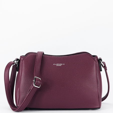 Accesorii - Geanta bordeaux casual Flora&CO Paris F2516 M9