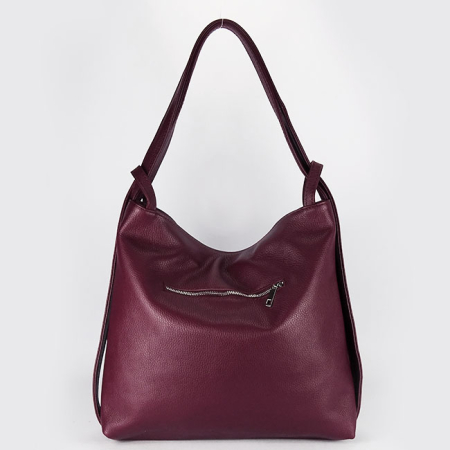 Geanta bordo din piele naturala 2 in 1 8919 132 [4]