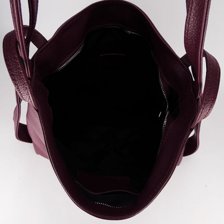 Geanta bordo din piele naturala 2 in 1 8919 132 [7]