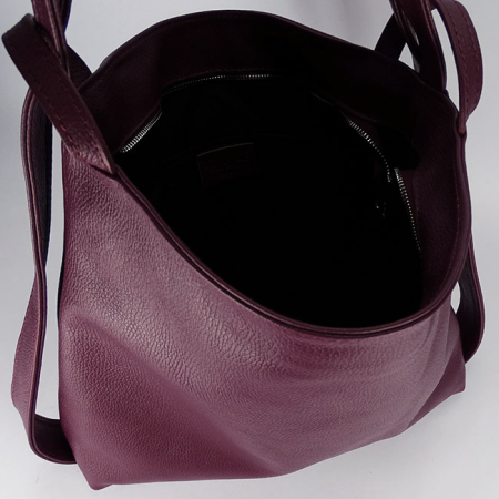 Geanta bordo din piele naturala 2 in 1 8919 132 [8]