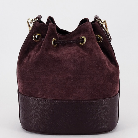 Geanta bordo tip sac din piele naturala 1313 M9 [7]