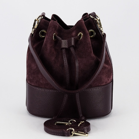 Geanta bordo tip sac din piele naturala 1313 M9 [4]