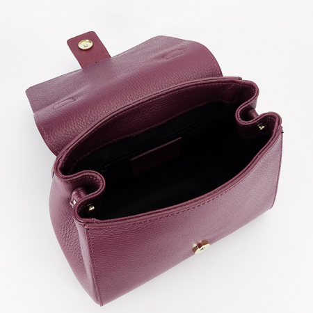 Geanta burgundy din piele naturala 1047 123 [9]