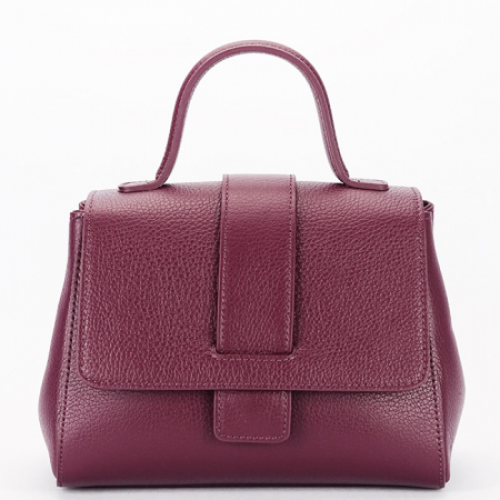 Genti mici - Geanta burgundy din piele naturala 1047 123