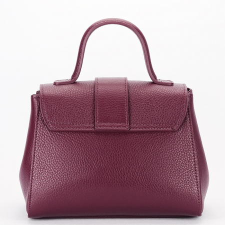 Geanta burgundy din piele naturala 1047 123 [4]