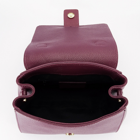 Geanta burgundy din piele naturala 1047 123 [8]