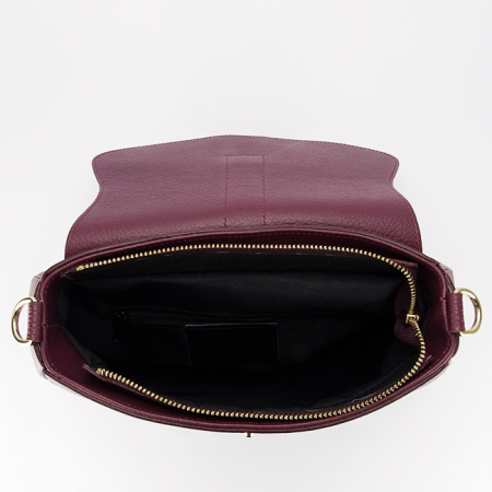 Geanta burgundy din piele naturala 1755 125 [6]