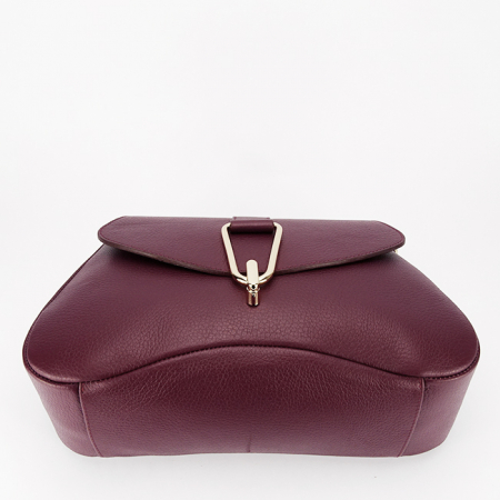 Geanta burgundy din piele naturala 1755 125 [4]