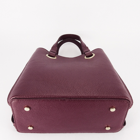 Geanta burgundy medie din piele naturala 8916 129 [4]