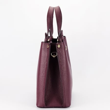 Geanta burgundy medie din piele naturala 8916 129 [2]