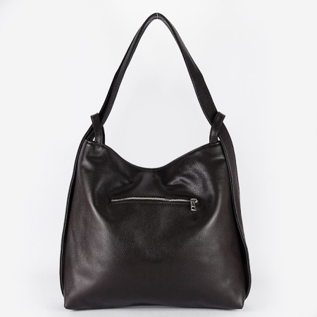 Geanta cafenie din piele naturala 2 in 1 8919 132 [4]