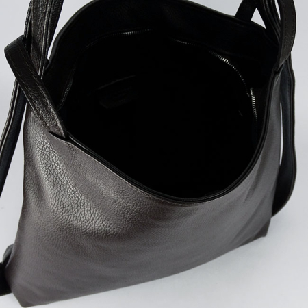 Geanta cafenie din piele naturala 2 in 1 8919 132 [8]