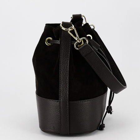 Geanta cafenie tip sac din piele naturala 1313 M9 [6]