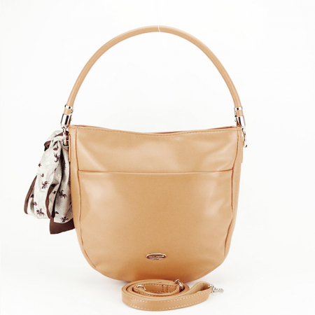 Geanta camel deschis David Jones CM6486 14 [3]
