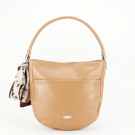 Noutati - Geanta camel deschis David Jones CM6486 14
