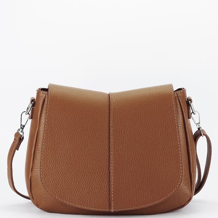 Femei - Geanta camel din piele naturala 8960 123
