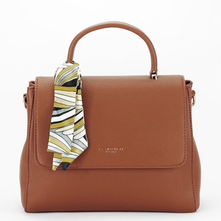 Geanta camel Flora&Co Paris cu esarfa FS1026 14 [1]