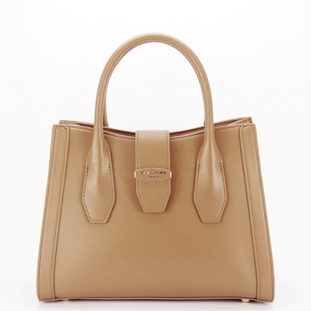 Noutati - Geanta camel medie David Jones Paris 7187-1 11