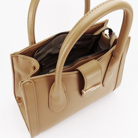 Geanta camel medie David Jones Paris 7187-1 11 [6]