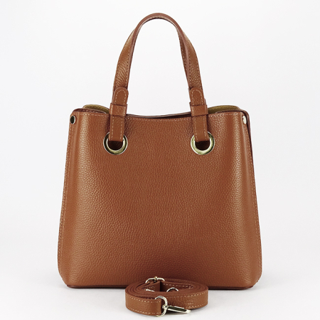 Geanta camel medie din piele naturala 8916 129 [5]