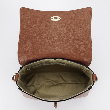 Geanta camel mica din piele naturala 1523 120 [6]