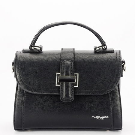 Posete - Geanta casual neagra FLORA&Co F8538 11