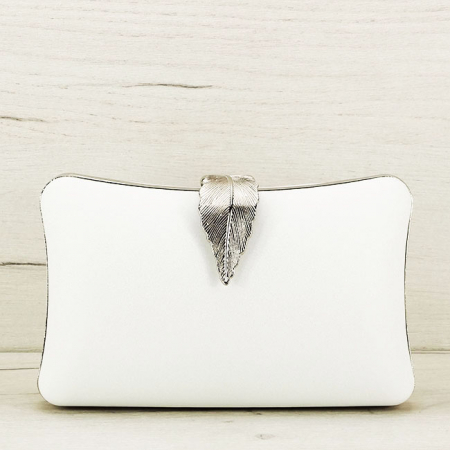 Geanta clutch alb simplu BME-600  05 [1]