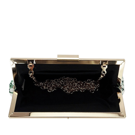 Geanta clutch alb/verde cu paiete BMN-1248 06 [5]