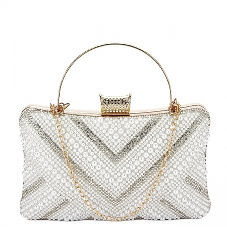 Geanta clutch arginite cu perle ABYH-866 01 [1]