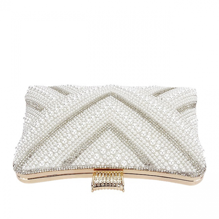 Geanta clutch arginite cu perle ABYH-866 01 [6]