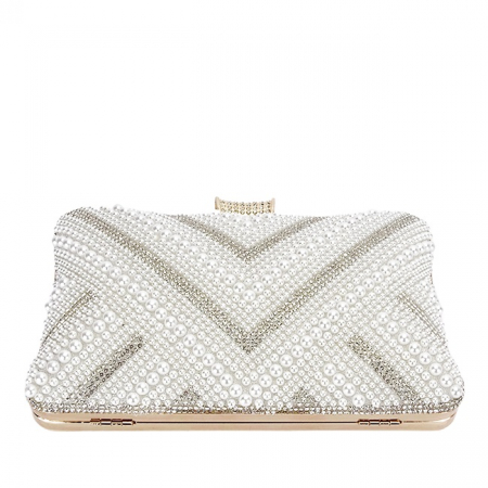 Geanta clutch arginite cu perle ABYH-866 01 [5]