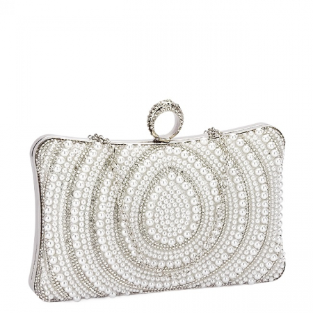 Accesorii - Geanta clutch arginite cu perle BYH-866 07
