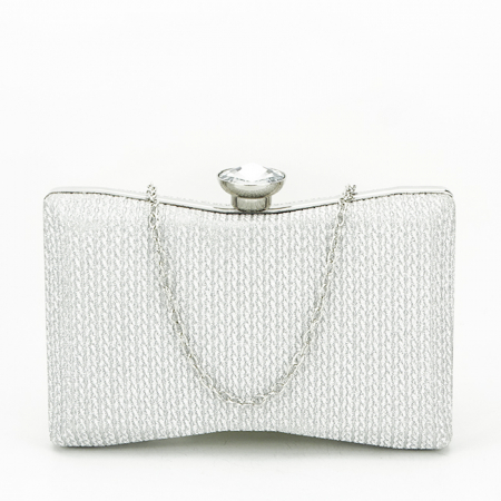 Geanta clutch argintie BJH-22718 05 [1]